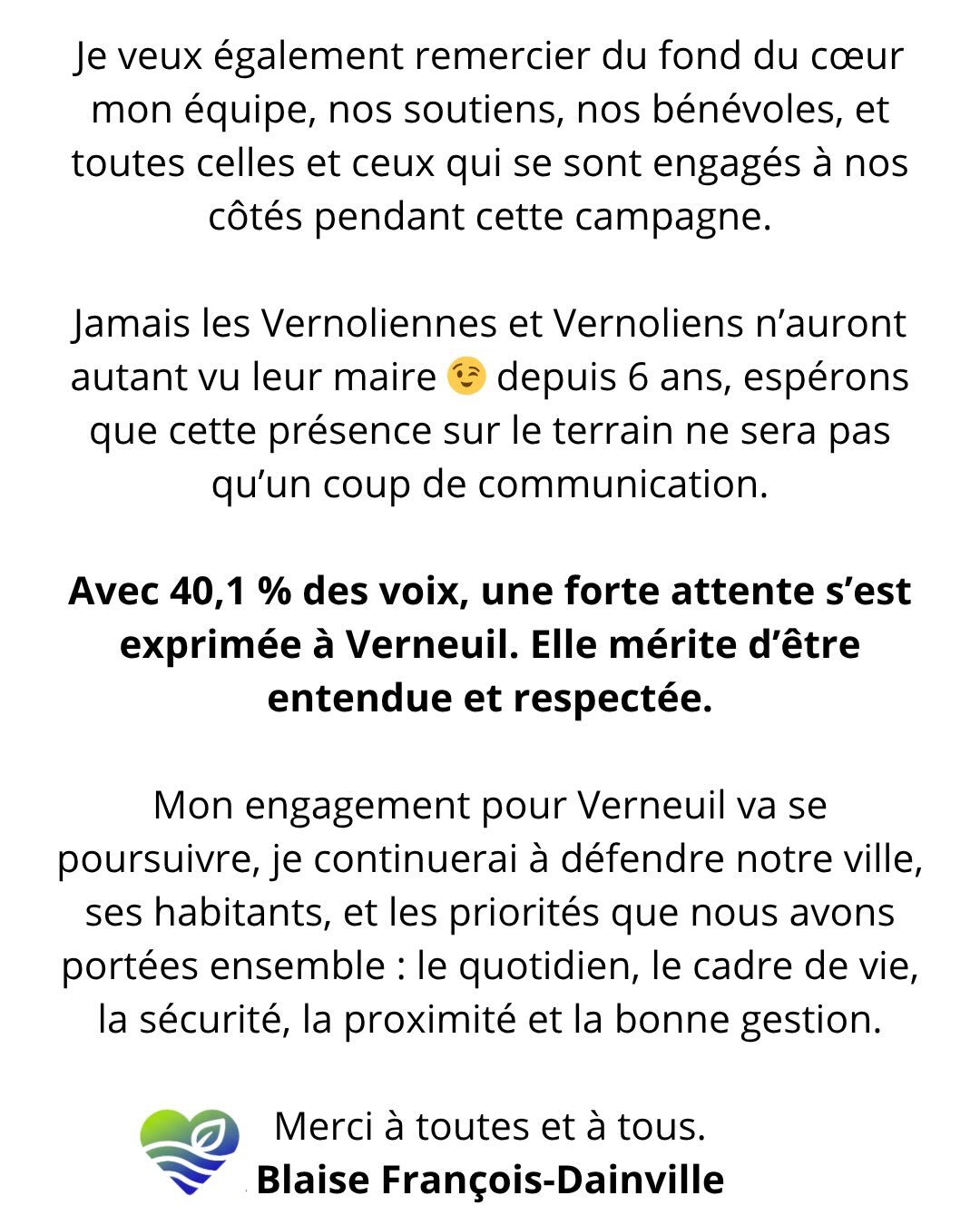 Suite : merci de Verneuil au Cœur